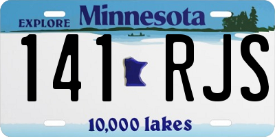 MN license plate 141RJS