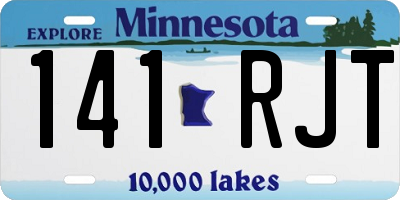 MN license plate 141RJT
