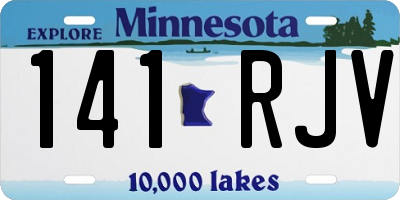 MN license plate 141RJV