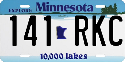 MN license plate 141RKC