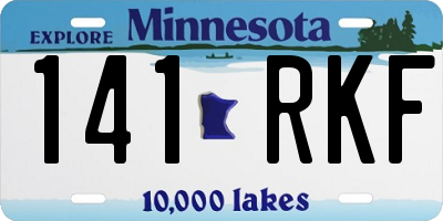 MN license plate 141RKF