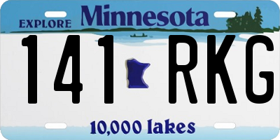 MN license plate 141RKG
