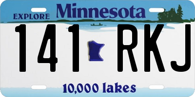MN license plate 141RKJ
