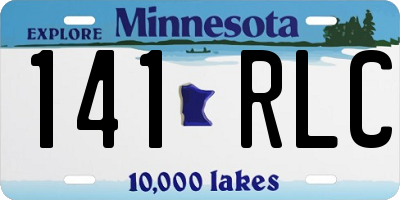 MN license plate 141RLC