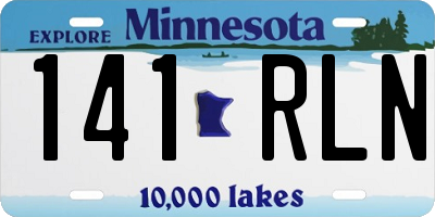 MN license plate 141RLN