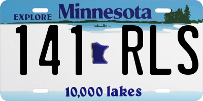 MN license plate 141RLS