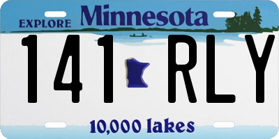MN license plate 141RLY