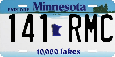 MN license plate 141RMC