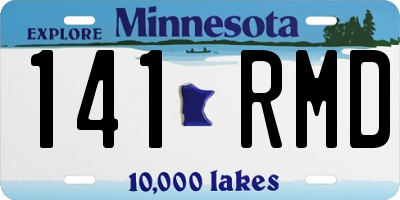MN license plate 141RMD