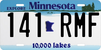 MN license plate 141RMF