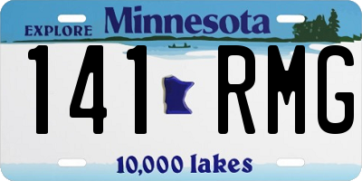 MN license plate 141RMG