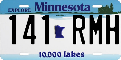MN license plate 141RMH