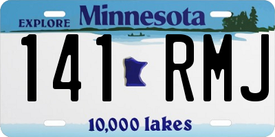 MN license plate 141RMJ