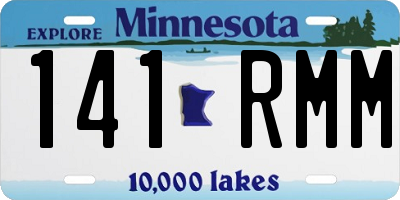 MN license plate 141RMM
