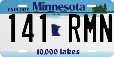 MN license plate 141RMN