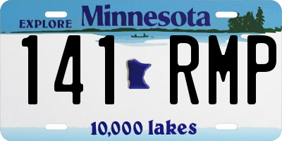 MN license plate 141RMP