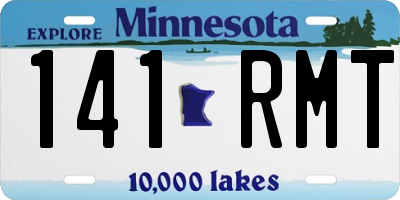 MN license plate 141RMT