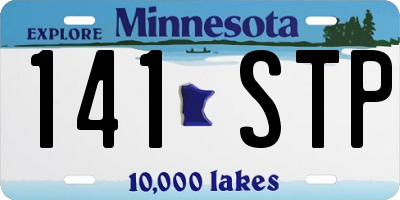 MN license plate 141STP