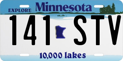 MN license plate 141STV