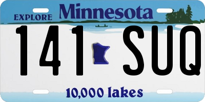 MN license plate 141SUQ