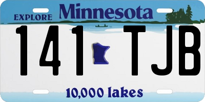 MN license plate 141TJB