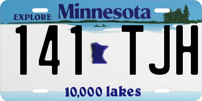 MN license plate 141TJH