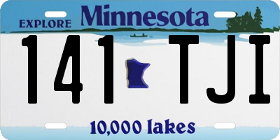 MN license plate 141TJI