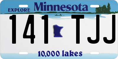 MN license plate 141TJJ