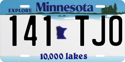 MN license plate 141TJO