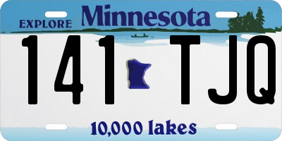 MN license plate 141TJQ