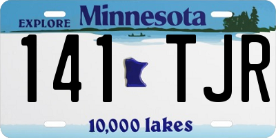 MN license plate 141TJR