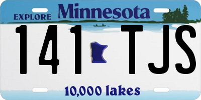 MN license plate 141TJS