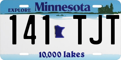 MN license plate 141TJT