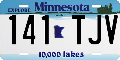 MN license plate 141TJV
