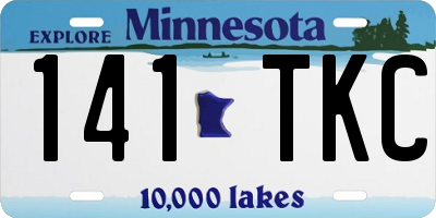 MN license plate 141TKC