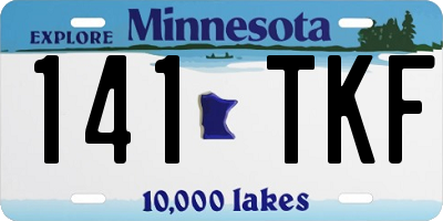MN license plate 141TKF