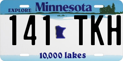 MN license plate 141TKH