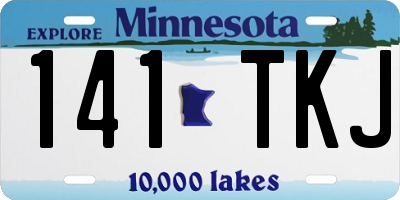 MN license plate 141TKJ