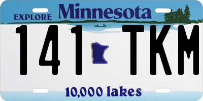 MN license plate 141TKM
