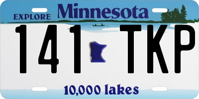 MN license plate 141TKP