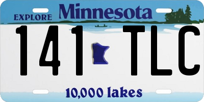 MN license plate 141TLC