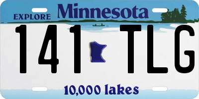 MN license plate 141TLG
