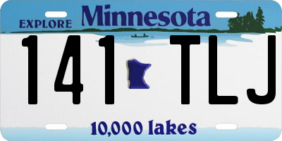 MN license plate 141TLJ