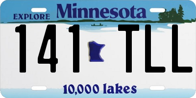 MN license plate 141TLL