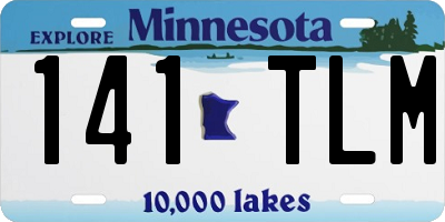 MN license plate 141TLM