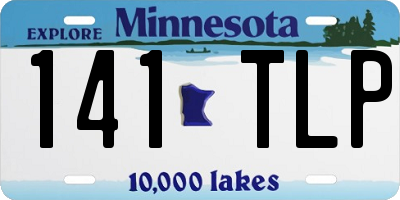 MN license plate 141TLP