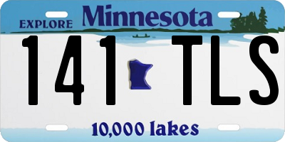 MN license plate 141TLS