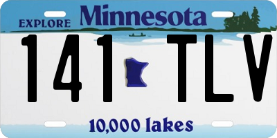 MN license plate 141TLV