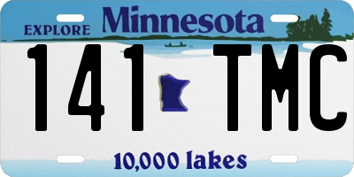 MN license plate 141TMC