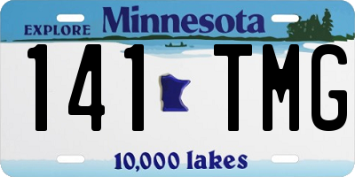 MN license plate 141TMG